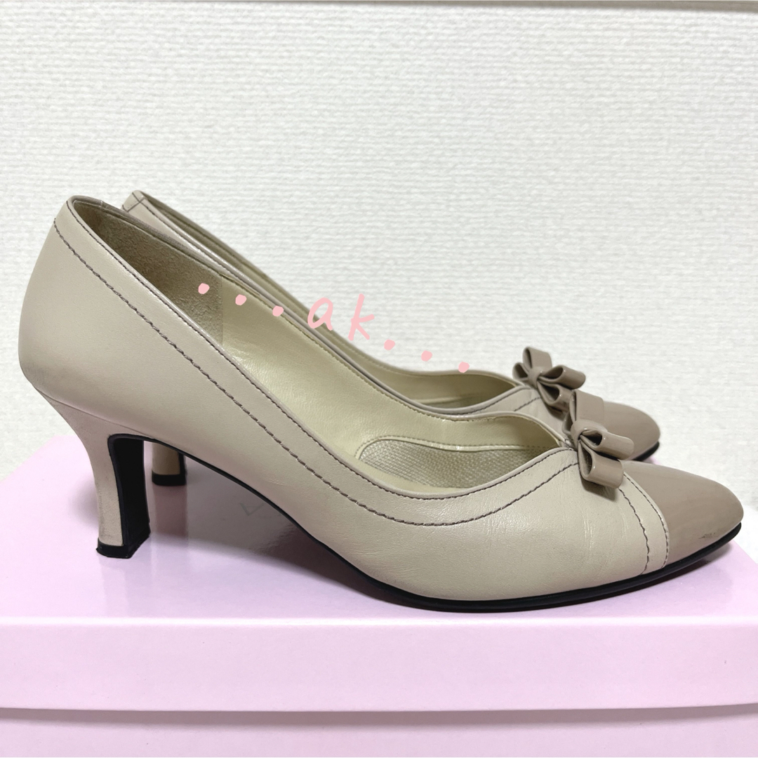 DIANA - DIANA パンプス ベージュ リボン 23cm ダイアナ WELL DIANA - DIANA パンプス ベージュ リボン 23cm ダイアナ WELL