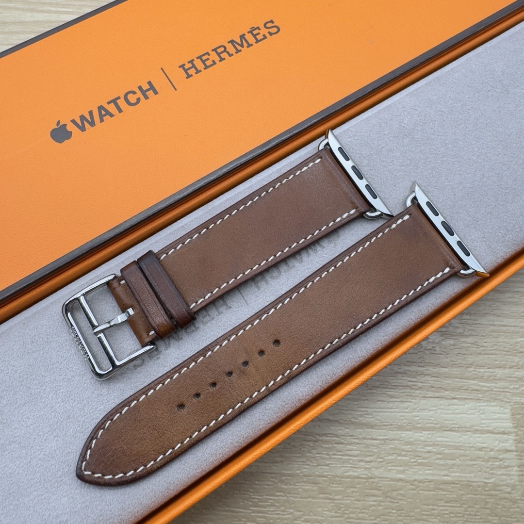 Apple - 2076 Apple Watch エルメス ブラウン バレニア レザー バンド |レザーベルト Apple - 2076 Apple Watch エルメス ブラウン バレニア レザー バンド |レザーベルト