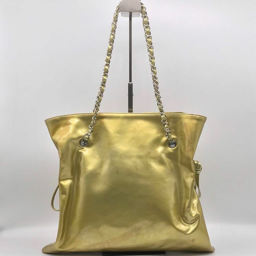 CHANEL - シャネル エナメル ラインストーン ボンボン チェーン CHANEL - シャネル エナメル ラインストーン ボンボン チェーン
