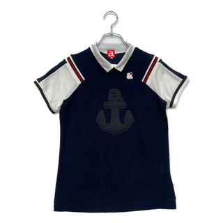 アルチビオ(archivio)のcoco 中古 アルチビオ archivio レディース 半袖シャツ 38(M) 紺×白 ネイビー メッシュ調素材(ウエア)