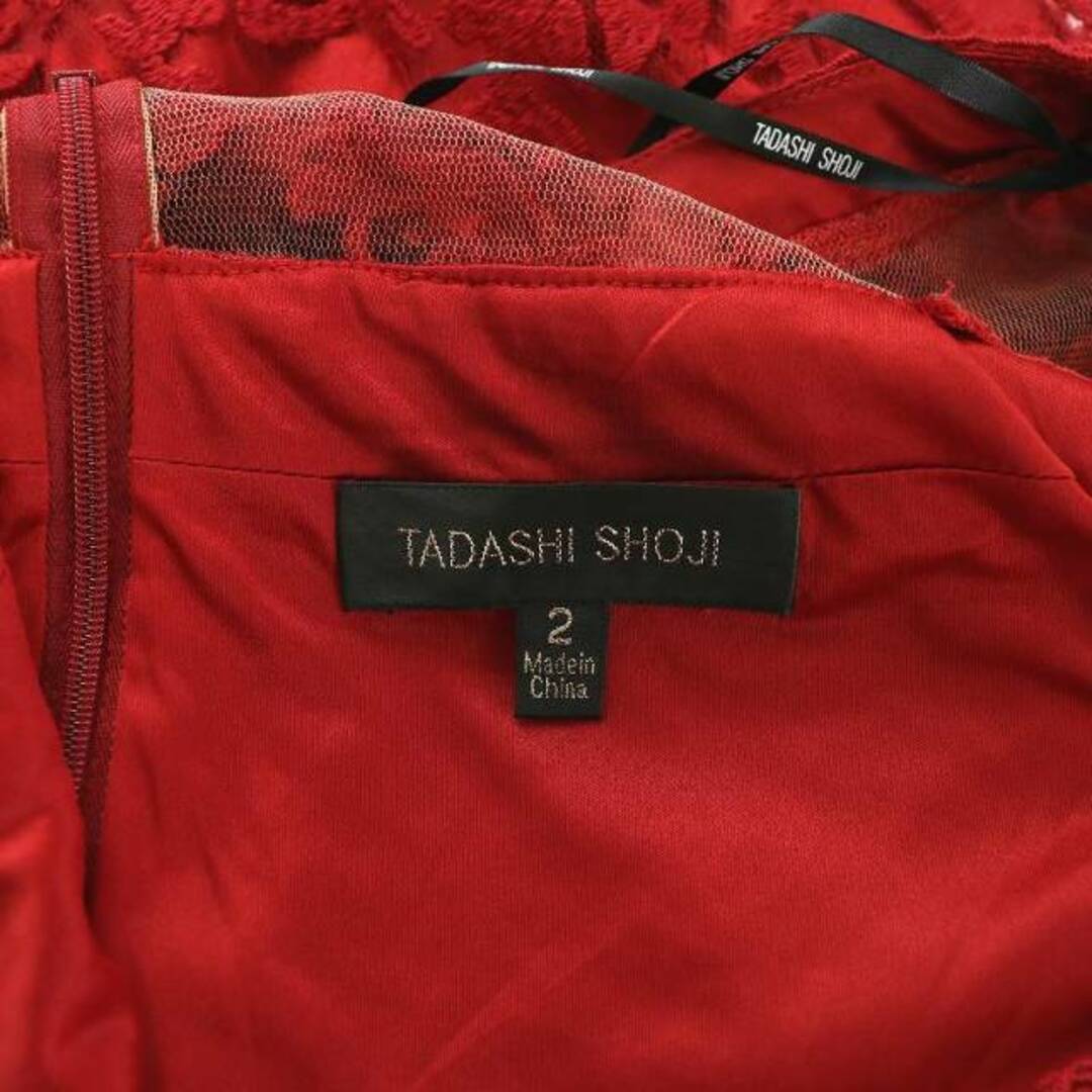 タダシショージ バンデッドレースドレス タイトワンピース ひざ タダシショージ バンデッドレースドレス タイトワンピース ひざ