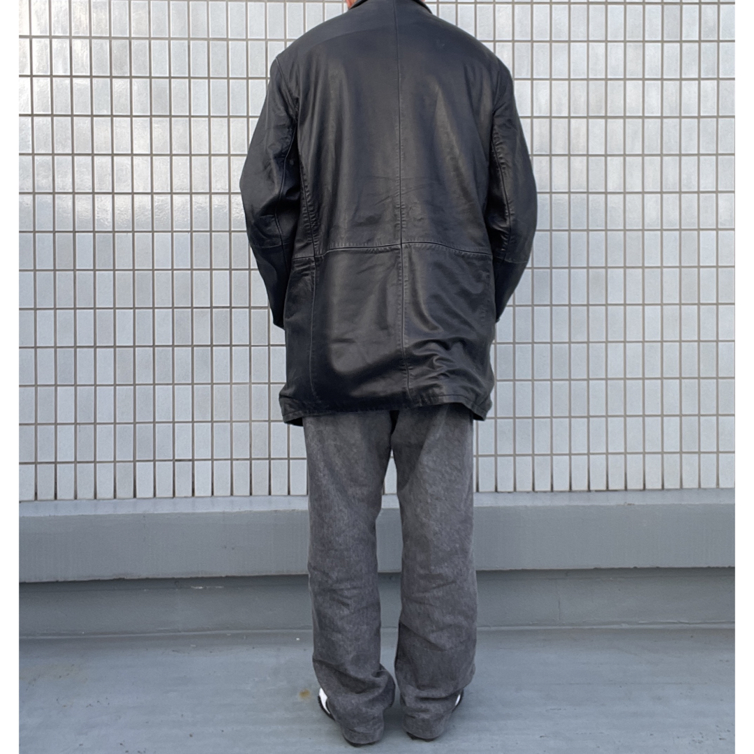 Eddie Bauer レザーコート XL VINTAGE ブラックの通販 by ジーズ Eddie Bauer レザーコート XL VINTAGE ブラックの通販 by ジーズ