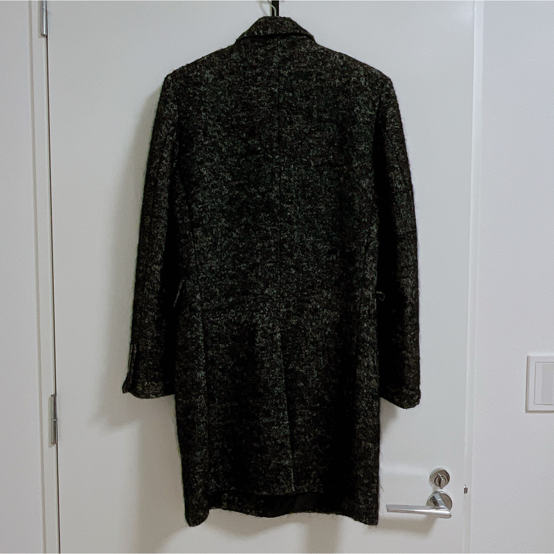 ZARA MAN チェスターコート ブラック ザラ ウール チェスターコート ZARA MAN チェスターコート ブラック ザラ ウール チェスターコート