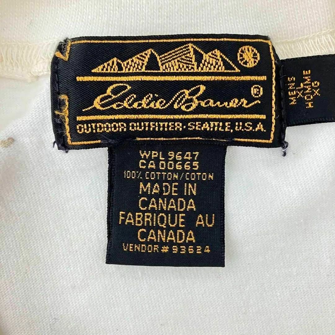Eddie Bauer - 80s カナダ製 エディーバウアー ビンテージ 長袖 Eddie Bauer - 80s カナダ製 エディーバウアー ビンテージ 長袖