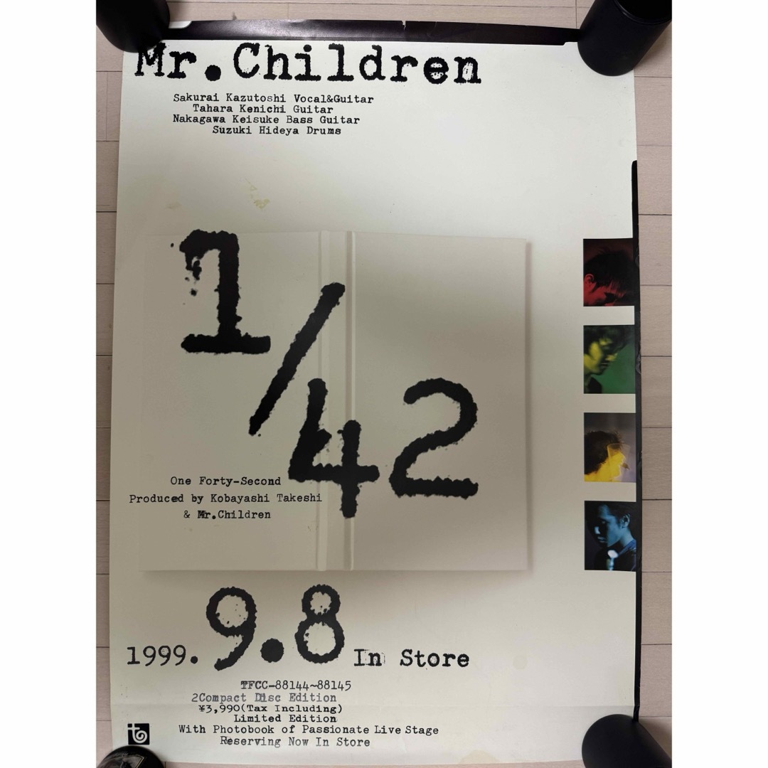 売り切れ必至! 1996-2000」 Mr.Children 告知ポスター ロック 売り切れ必至! 1996-2000」 Mr.Children 告知ポスター ロック