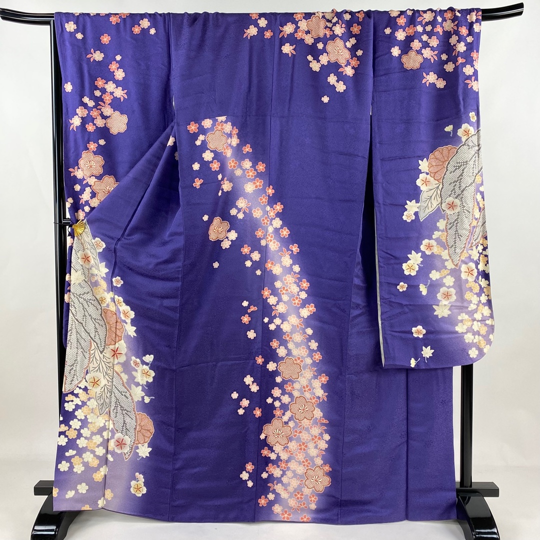 高級刺繍 美品 色打掛 花嫁 ブライダル 唐織 束ね熨斗飛鶴花文 高級刺繍 美品 色打掛 花嫁 ブライダル 唐織 束ね熨斗飛鶴花文