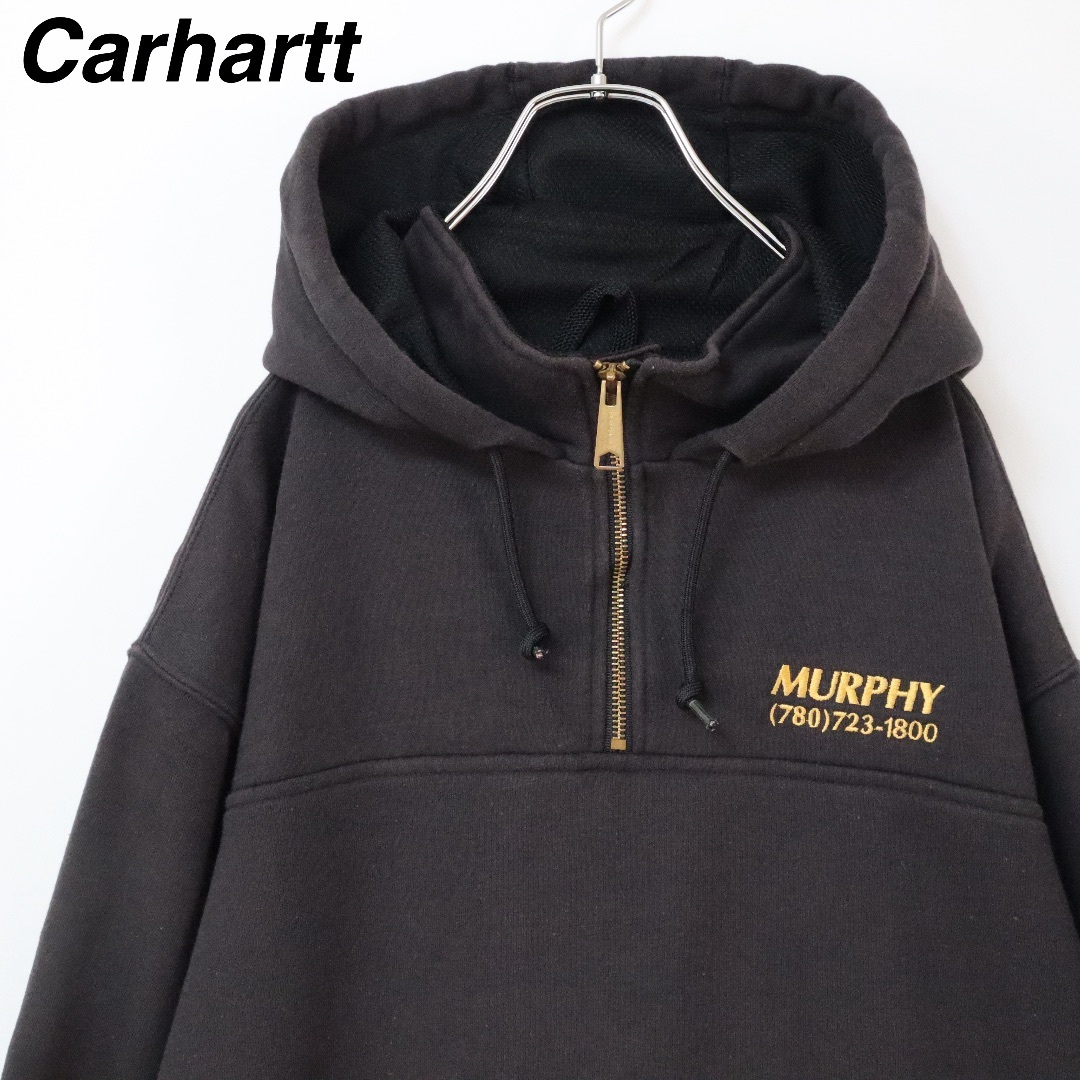 carhartt - 【企業ロゴ】カーハート/パーカー 刺繍ロゴ ハーフ carhartt - 【企業ロゴ】カーハート/パーカー 刺繍ロゴ ハーフ