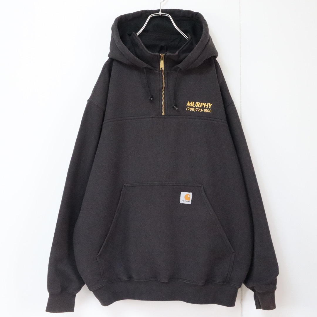 carhartt - 【企業ロゴ】カーハート/パーカー 刺繍ロゴ ハーフ carhartt - 【企業ロゴ】カーハート/パーカー 刺繍ロゴ ハーフ