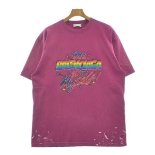 BALENCIAGA(Tシャツ/カットソー(半袖/袖なし) ・ ピンク/桃色系 BALENCIAGA(Tシャツ/カットソー(半袖/袖なし) ・ ピンク/桃色系