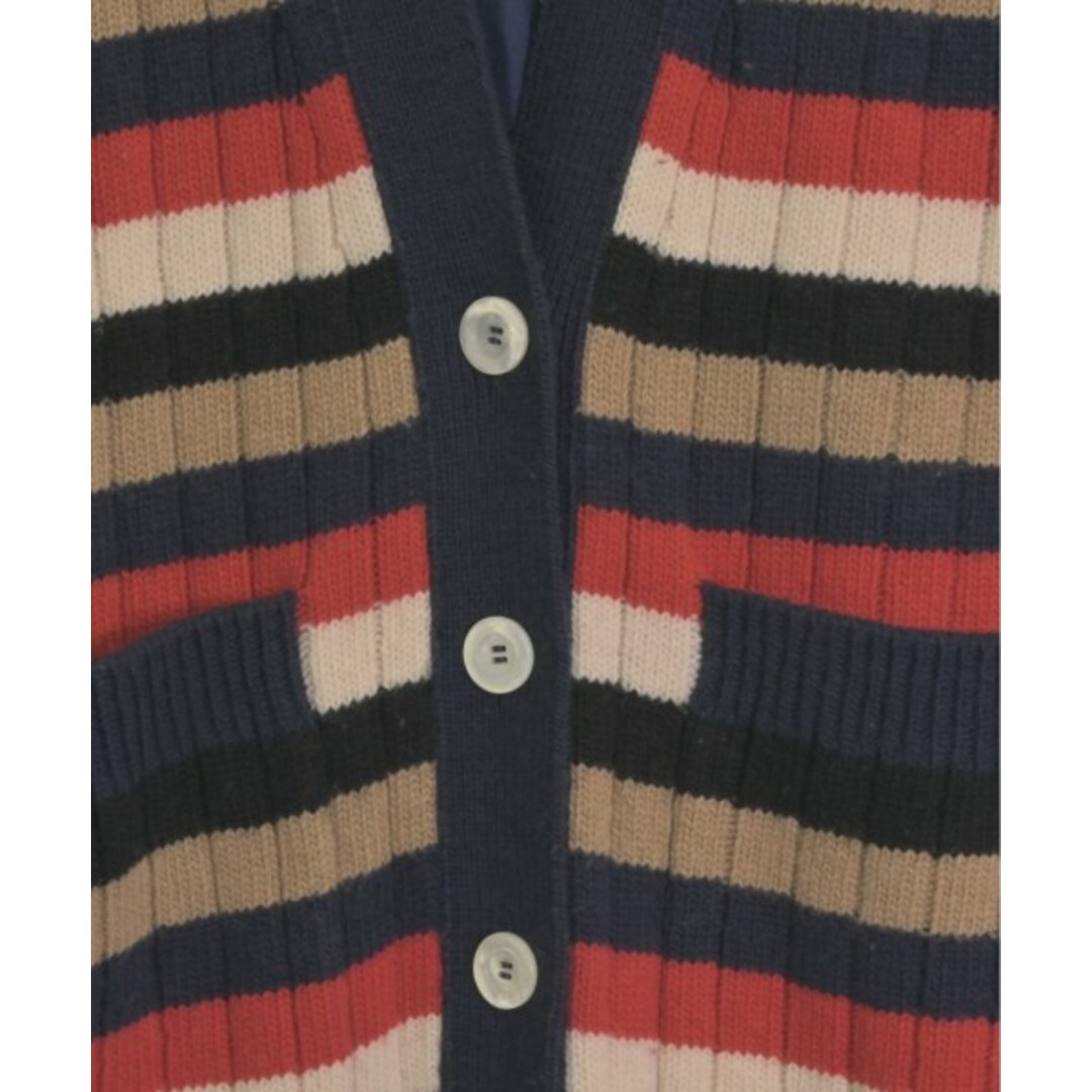 GUCCI - GUCCI グッチ カーディガン XS 紺xベージュx赤等 GUCCI - GUCCI グッチ カーディガン XS 紺xベージュx赤等