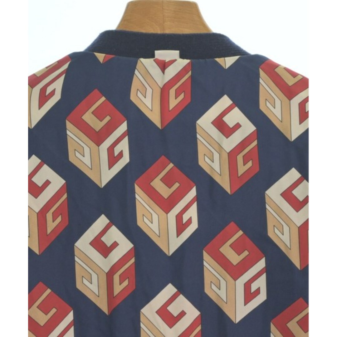 GUCCI - GUCCI グッチ カーディガン XS 紺xベージュx赤等 GUCCI - GUCCI グッチ カーディガン XS 紺xベージュx赤等