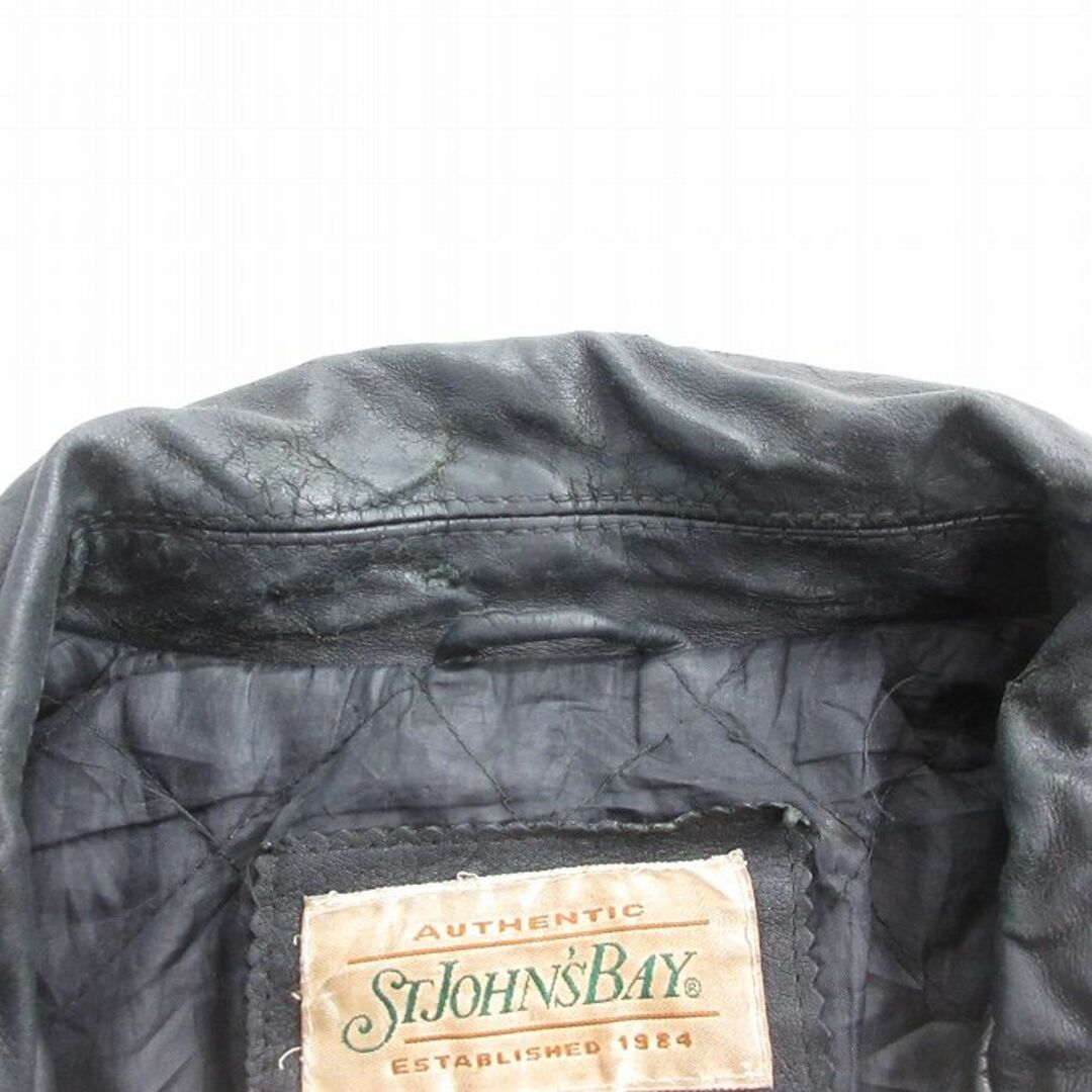XL☆古着 セントジョンズベイ 長袖 レザー ジャケット メンズ 00 XL☆古着 セントジョンズベイ 長袖 レザー ジャケット メンズ 00