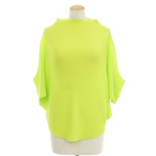 【中古】ミー イッセイミヤケ me ISSEY MIYAKE 2024年秋冬 ドルマンスリーブ プルオーバーニット シトラスグリーン【サイズ表記なし   (M位)】【レディース】(ニット/セーター)