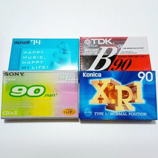 ソニー(SONY)の【未使用】TDK SONY Konica カセットテープ ハイポジ等 4本セット(その他)