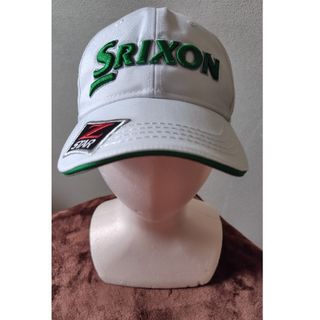 スリクソン(Srixon)の★スリクソン　ゴルフキャップ　白　フリーサイズ(ウエア)