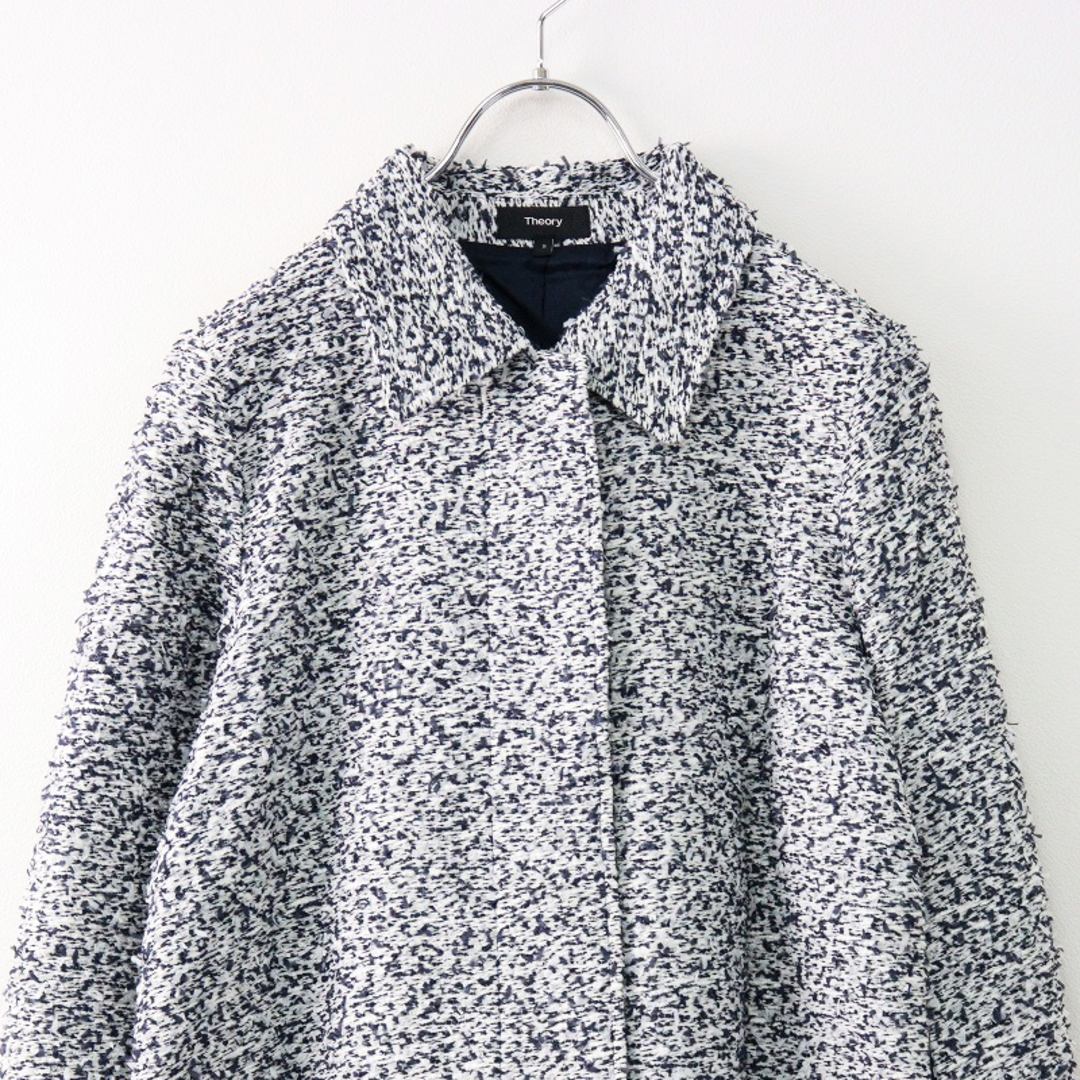 セオリー Theory METRO TWEED BOZETTA N コート S/□ネイビー セオリー Theory METRO TWEED BOZETTA N コート S/□ネイビー