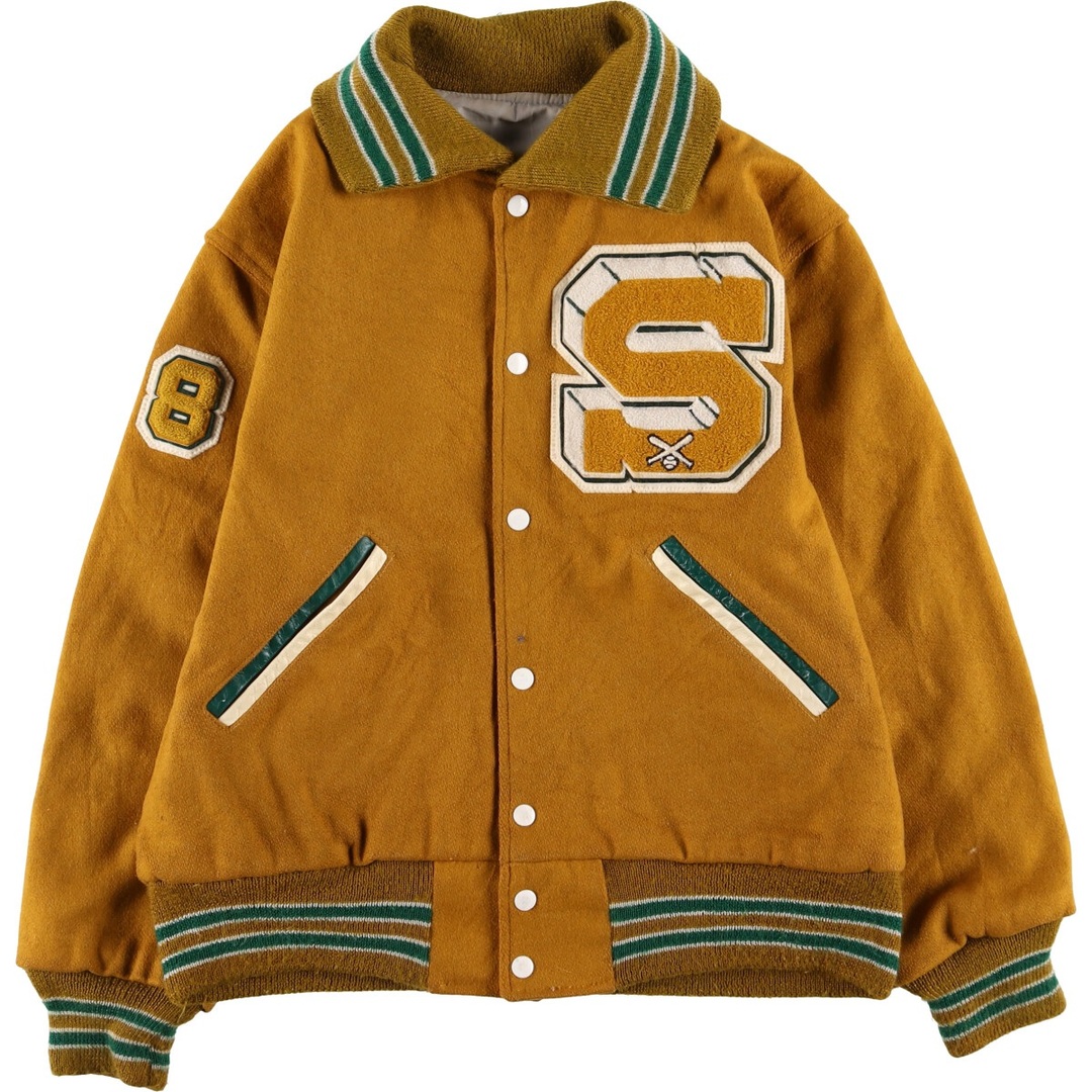 古着 70~80年代 KAYE BROS 襟付き リバーシブル スタジャン 古着 70~80年代 KAYE BROS 襟付き リバーシブル スタジャン