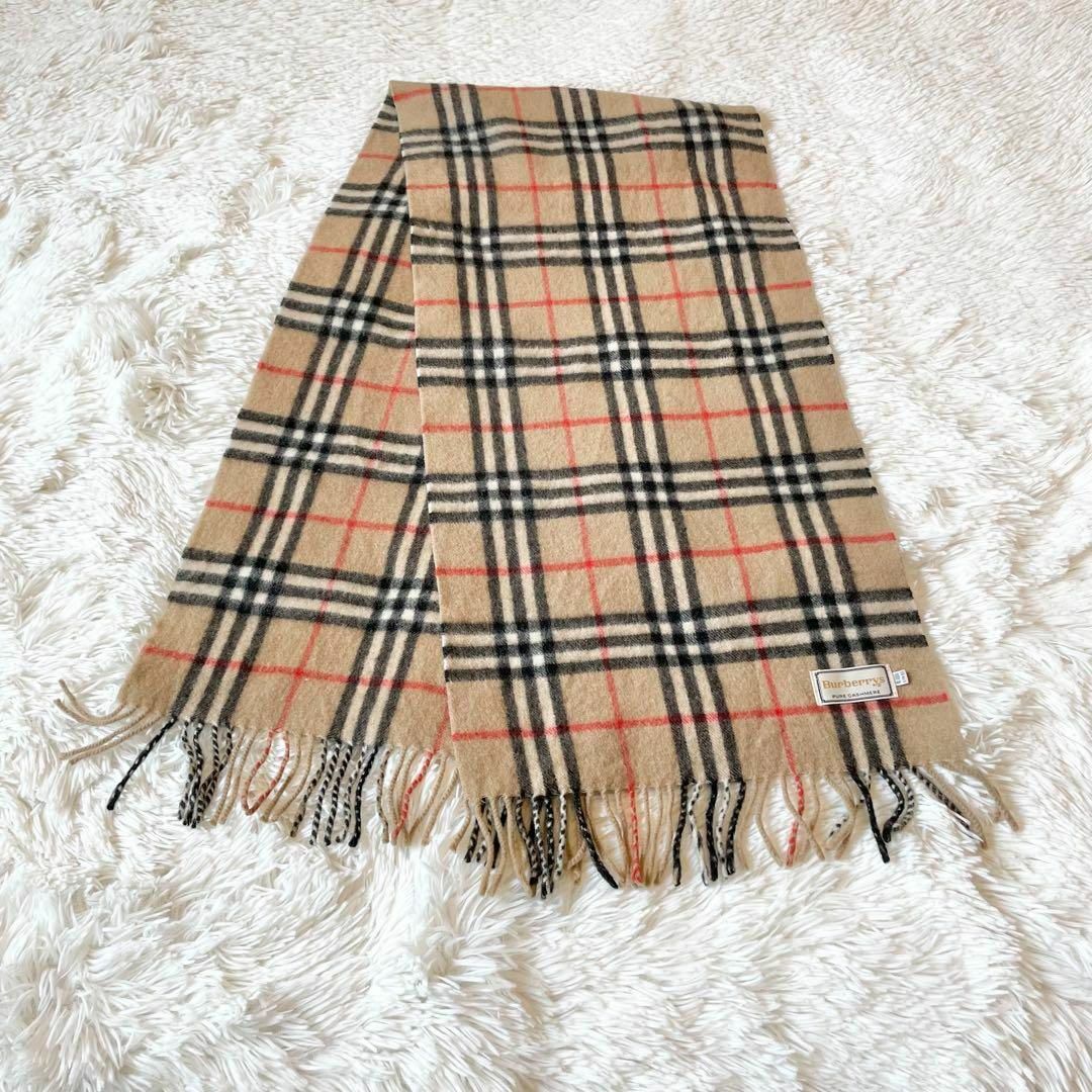 BURBERRY - 未使用級☆バーバリー カシミヤ100% マフラー 日本製 BURBERRY - 未使用級☆バーバリー カシミヤ100% マフラー 日本製