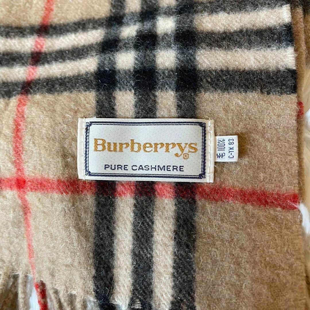 BURBERRY - 未使用級☆バーバリー カシミヤ100% マフラー 日本製 BURBERRY - 未使用級☆バーバリー カシミヤ100% マフラー 日本製