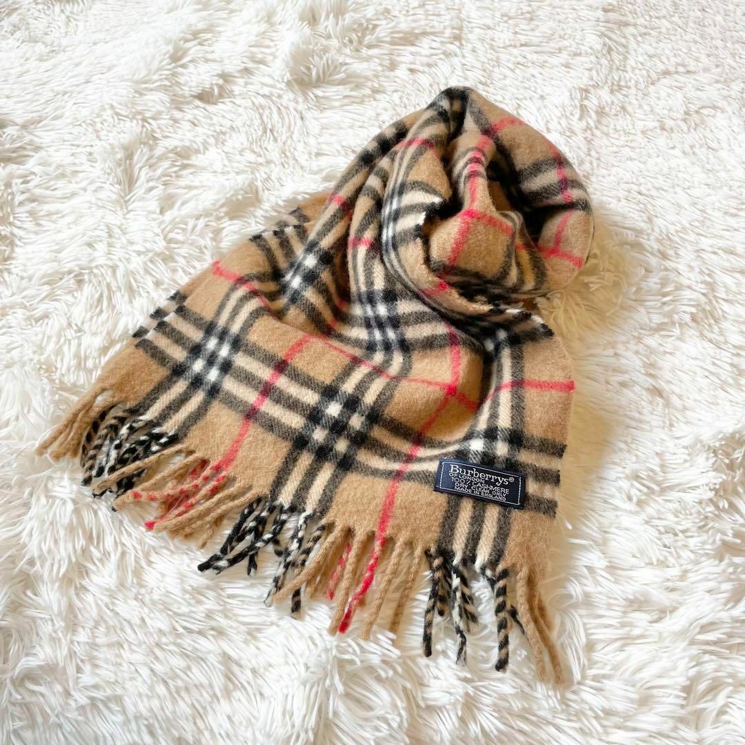 未使用級✨バーバリー カシミヤ100% マフラー 英国製 ノバ 未使用級✨バーバリー カシミヤ100% マフラー 英国製 ノバ