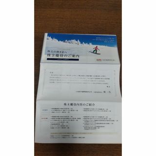 ★②最新 日本駐車場開発 株主優待券 1セット★(スキー場)