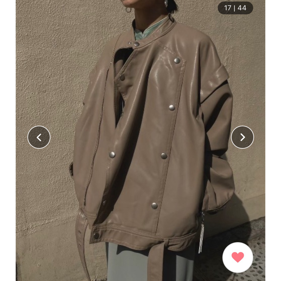Ameri VINTAGE - AMERI レトロフェイクレザージャケットの通販 Ameri VINTAGE - AMERI レトロフェイクレザージャケットの通販