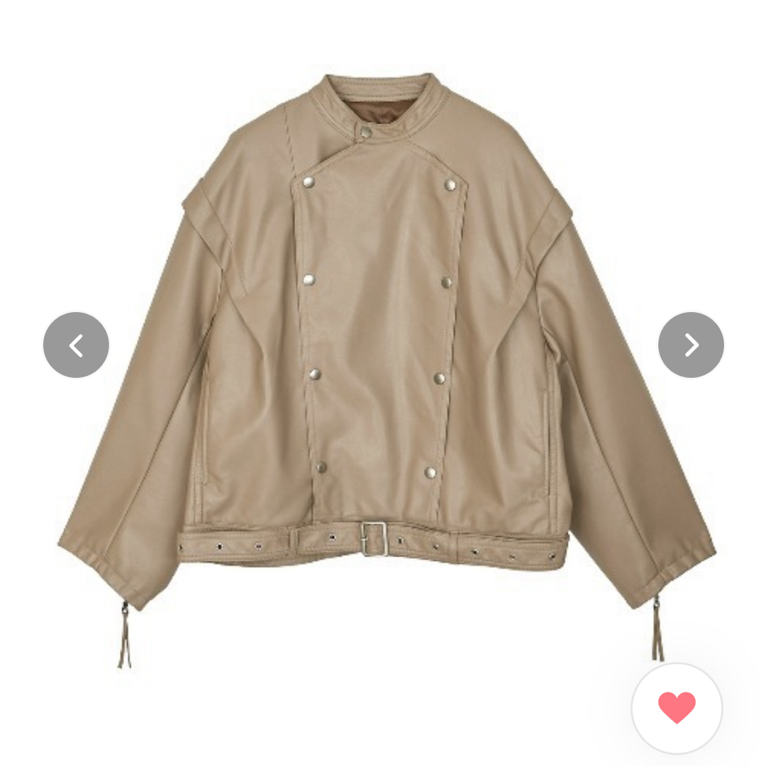 Ameri VINTAGE - AMERI レトロフェイクレザージャケットの通販 Ameri VINTAGE - AMERI レトロフェイクレザージャケットの通販