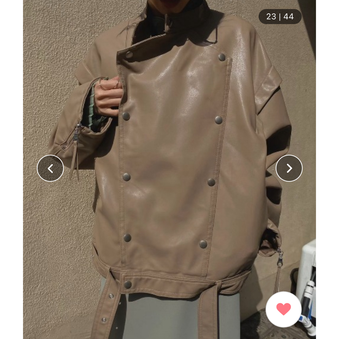 Ameri VINTAGE - AMERI レトロフェイクレザージャケットの通販 Ameri VINTAGE - AMERI レトロフェイクレザージャケットの通販