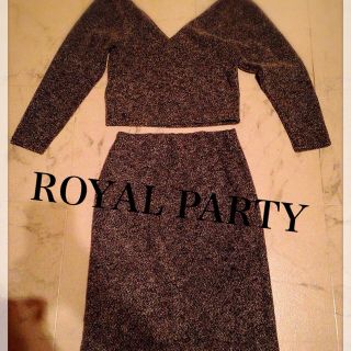 ロイヤルパーティー(ROYAL PARTY)のロイパ♥︎ツイードセットアップ(ひざ丈ワンピース)