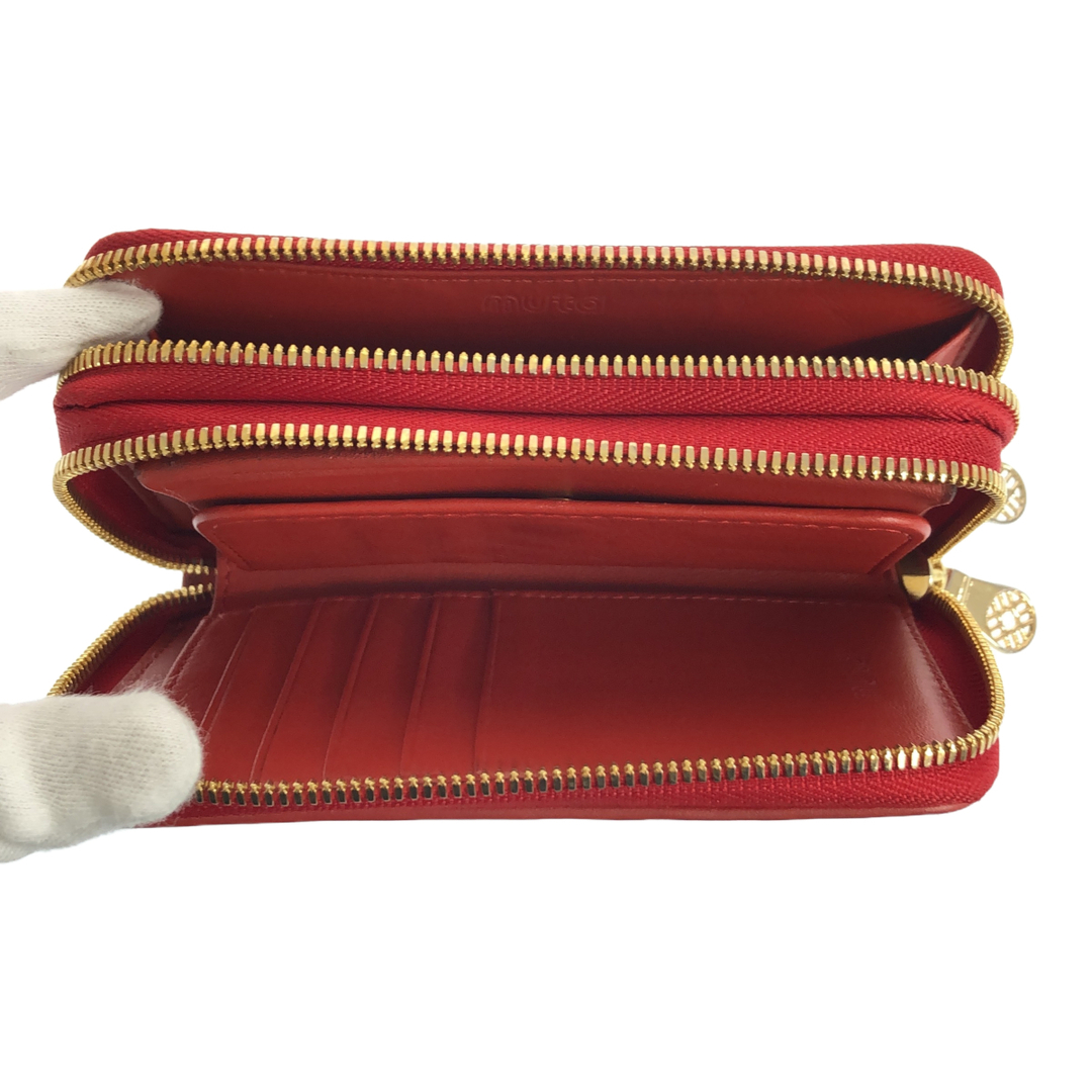 muta ムータ ガルーシャ TWIN ZIP 財布 小物 雑貨 レッド レザー muta ムータ ガルーシャ TWIN ZIP 財布 小物 雑貨 レッド レザー