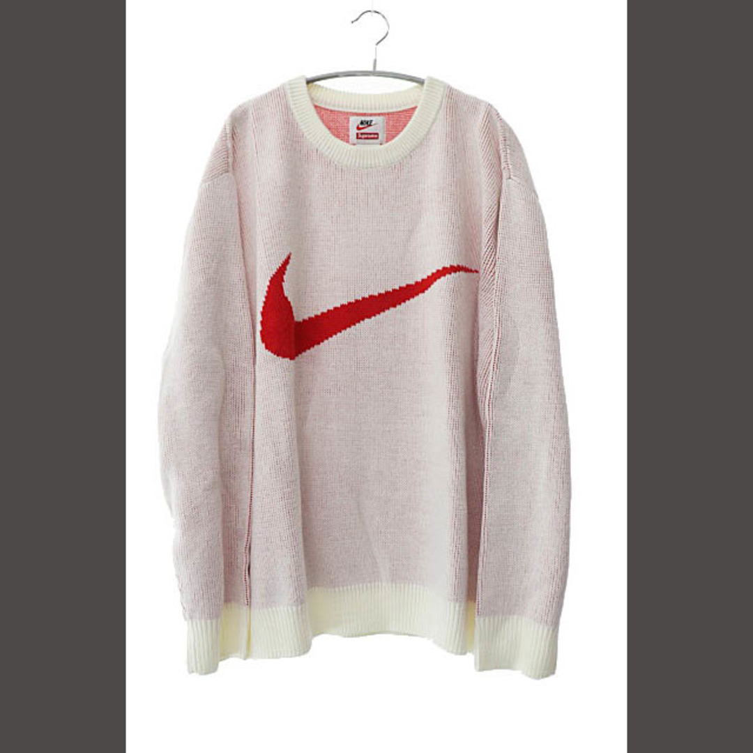 Supreme - SUPREME × NIKE 19SS Swoosh Sweater ニット □の通販 Supreme - SUPREME × NIKE 19SS Swoosh Sweater ニット □の通販
