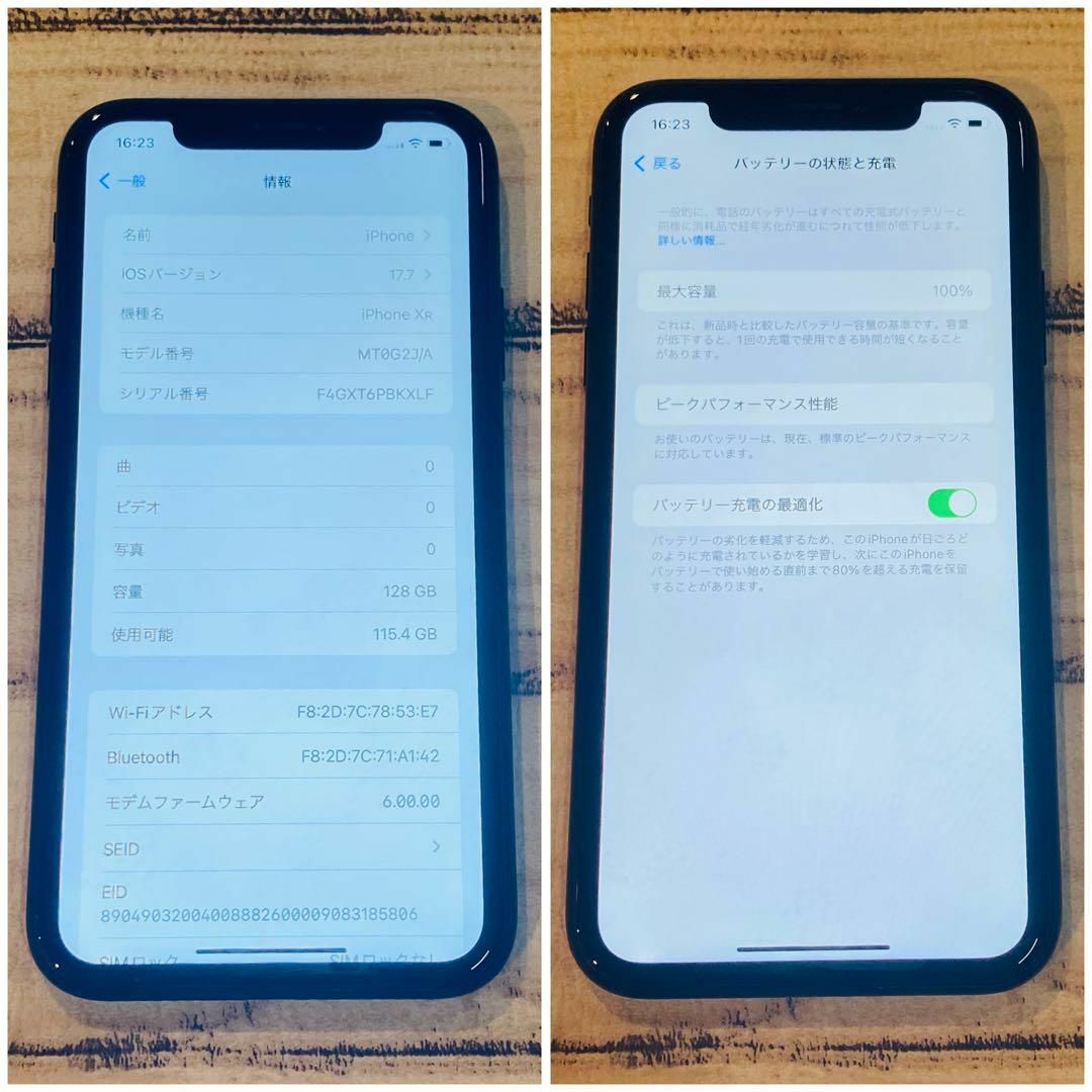 コスパ】iPhoneXr ブラック 128GB SIMフリー 本体 100% コスパ】iPhoneXr ブラック 128GB SIMフリー 本体 100%