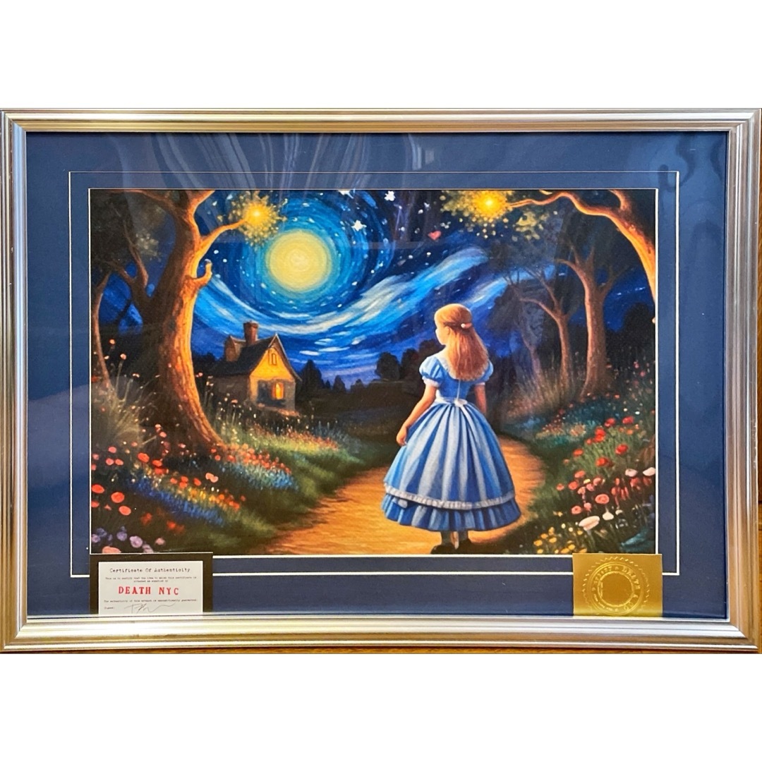 額込 DEATH NYC 不思議の国のアリス ポップアート アートポスター 額込 DEATH NYC 不思議の国のアリス ポップアート アートポスター