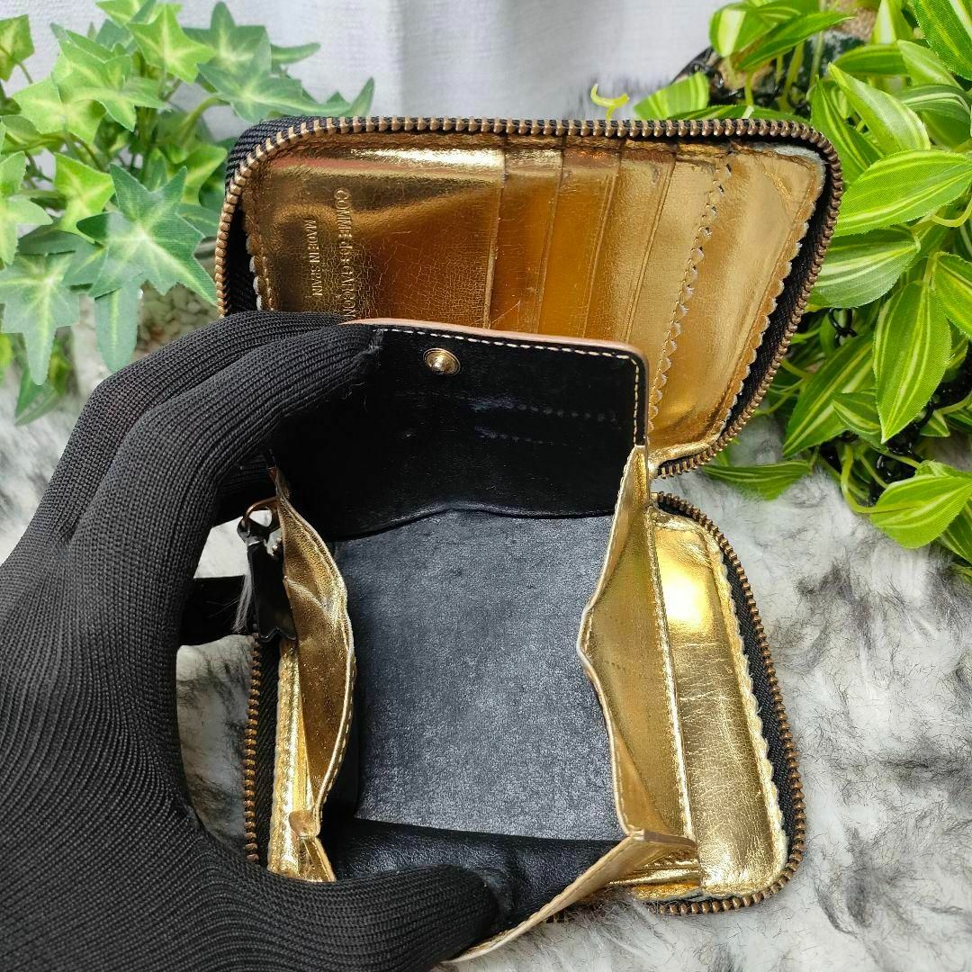 COMME des GARCONS - コムデギャルソン 二つ折り財布 ゴールド COMME des GARCONS - コムデギャルソン 二つ折り財布 ゴールド