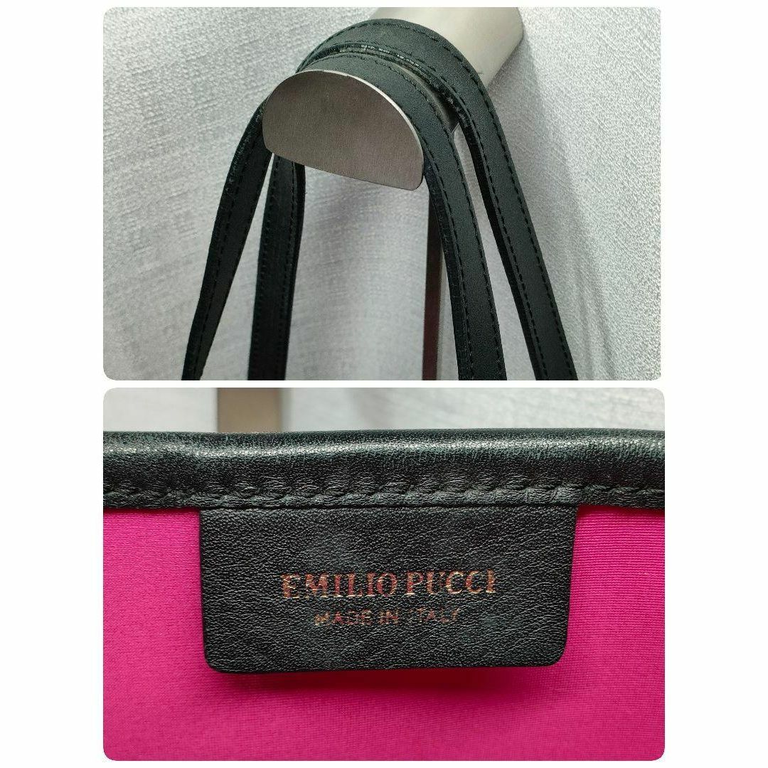 EMILIO PUCCI - エミリオプッチ トートバッグ ピンク 総柄 EMILIO PUCCI - エミリオプッチ トートバッグ ピンク 総柄