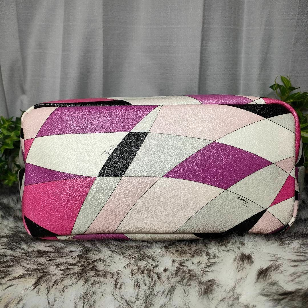 EMILIO PUCCI - エミリオプッチ トートバッグ ピンク 総柄 EMILIO PUCCI - エミリオプッチ トートバッグ ピンク 総柄