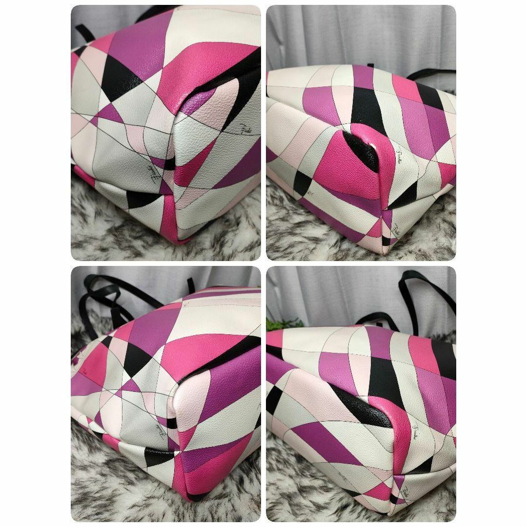 EMILIO PUCCI - エミリオプッチ トートバッグ ピンク 総柄 EMILIO PUCCI - エミリオプッチ トートバッグ ピンク 総柄