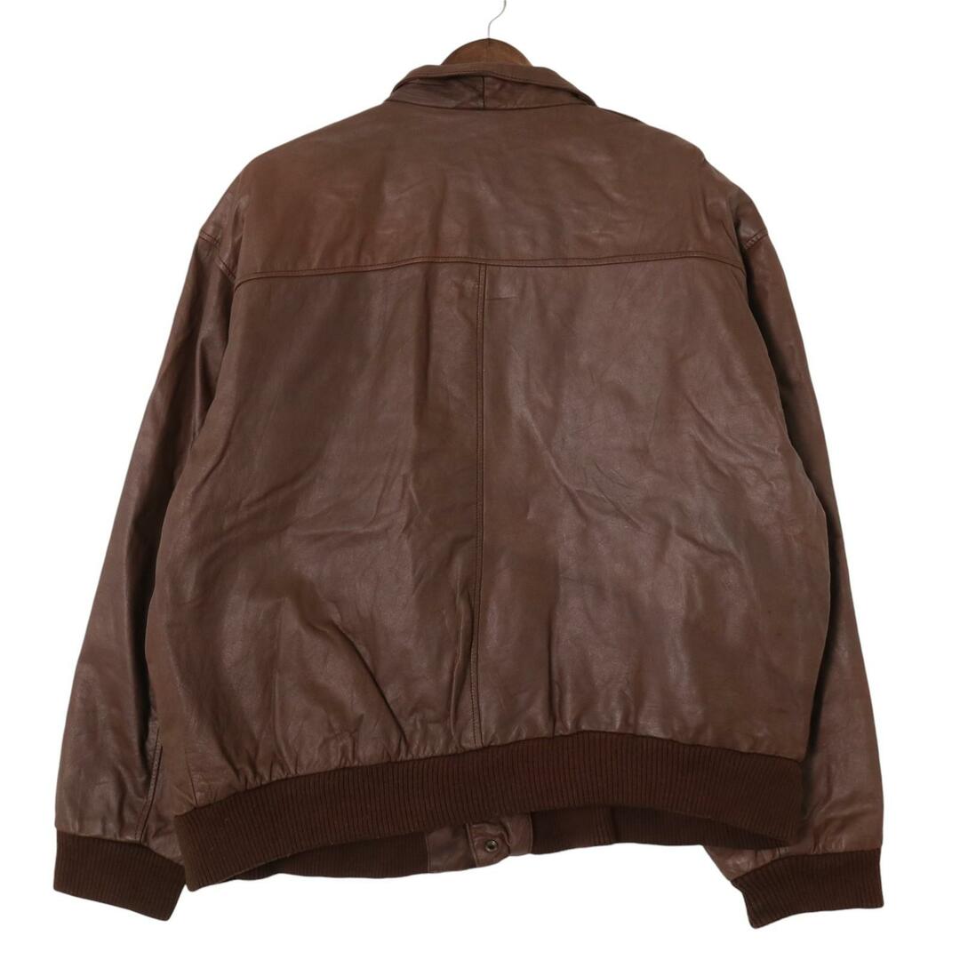 Cougar A-2 レザーフライトジャケット ブラウン (メンズ L) 中古 Cougar A-2 レザーフライトジャケット ブラウン (メンズ L) 中古