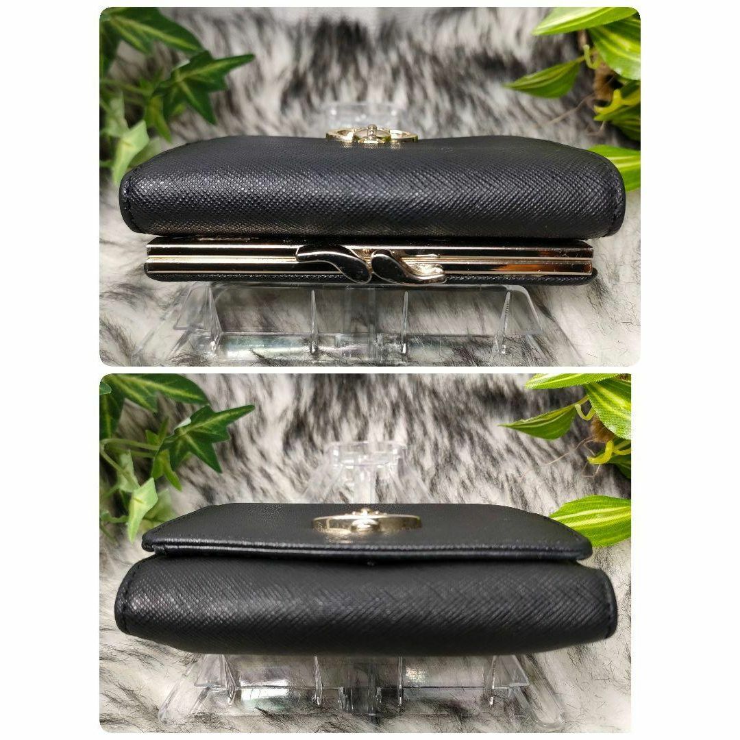 美品✨ VivienneWestwood 三つ折り財布 がま口 ブラック 黒 金 美品✨ VivienneWestwood 三つ折り財布 がま口 ブラック 黒 金