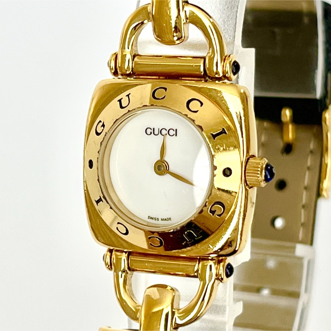 グッチ GUCCI 6300L レディース腕時計 磨き済み 電池新品 s1699 グッチ GUCCI 6300L レディース腕時計 磨き済み 電池新品 s1699