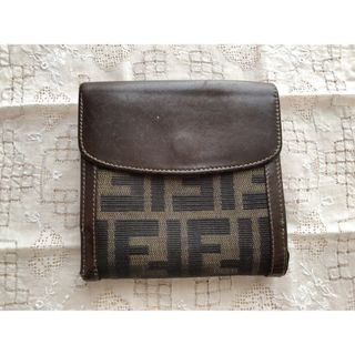 フェンディ(FENDI)のFENDI 二つ折り財布 ズッカ柄 コインケース(財布)