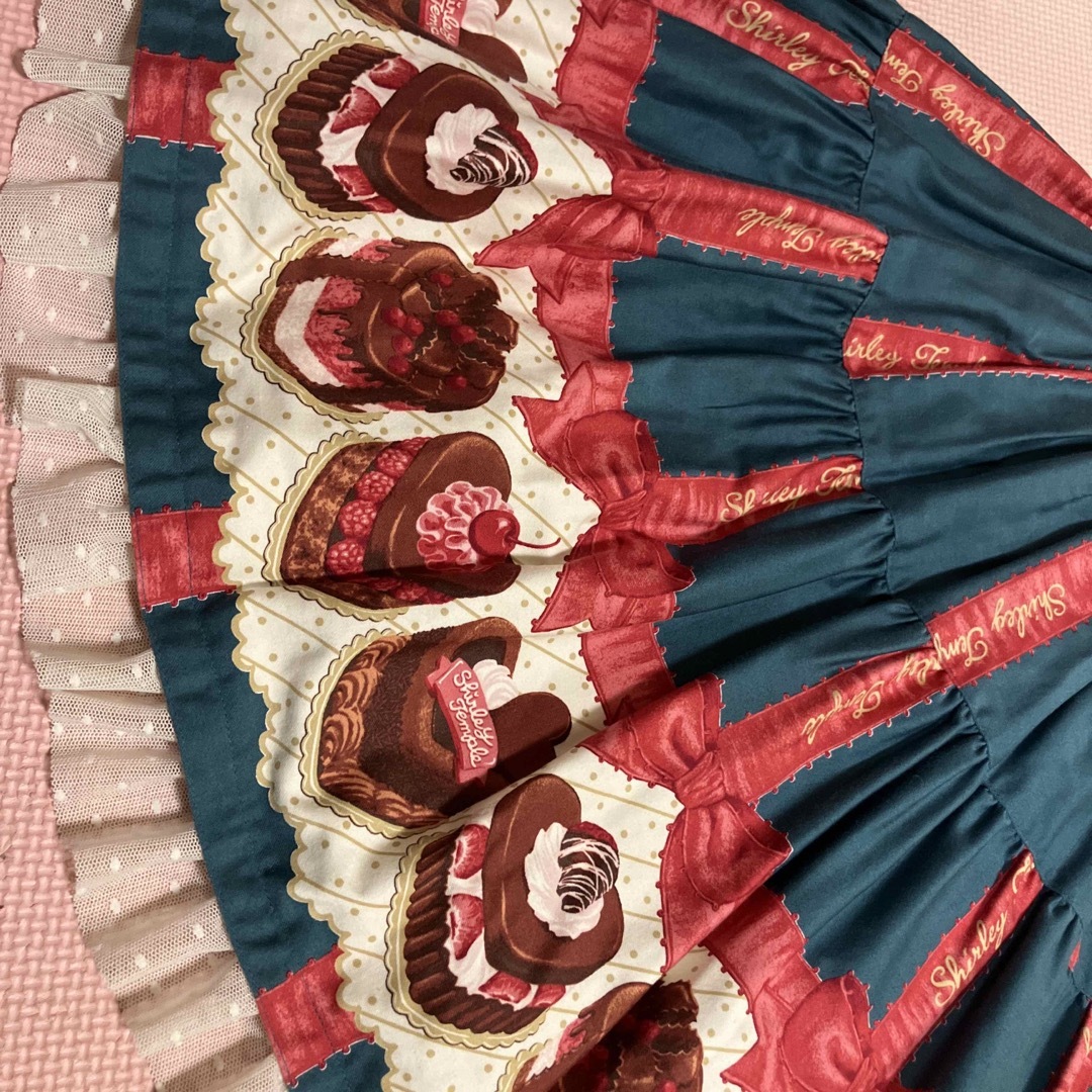 シャーリーテンプル♡ケーキプリントJSK♡130㎝ シャーリーテンプル♡ケーキプリントJSK♡130㎝