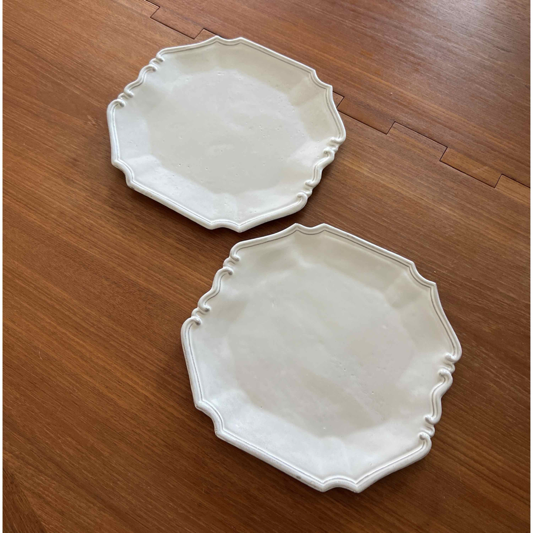 Astier de villatte くじく アスティエ プレート2枚 Astier de villatte くじく アスティエ プレート2枚