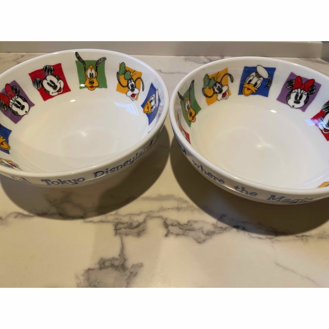 Disney - ディズニーランド どんぶり2個組 うどん ラーメン の Disney - ディズニーランド どんぶり2個組 うどん ラーメン の