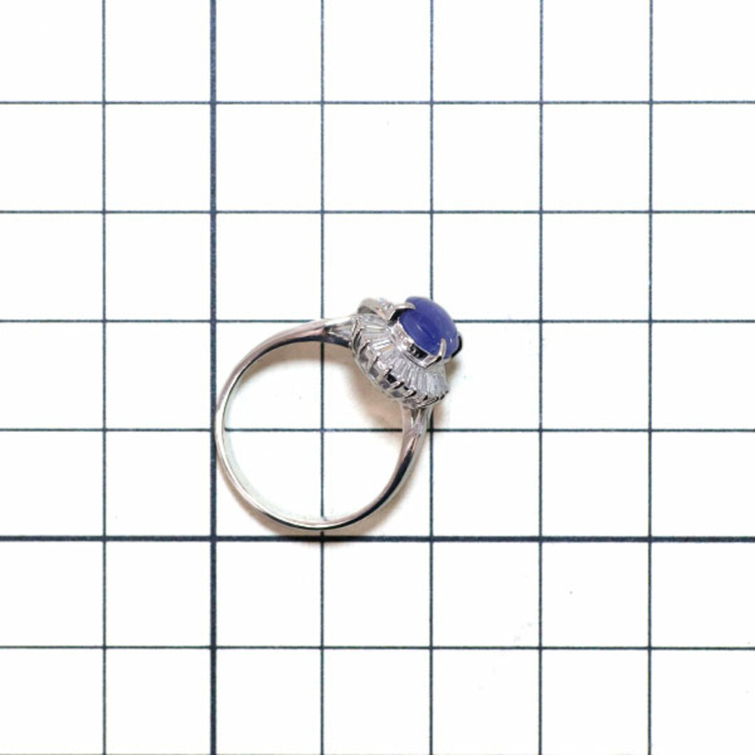 Pt900 スターサファイア ダイヤモンド リング 2.08ct D0.33ct Pt900 スターサファイア ダイヤモンド リング 2.08ct D0.33ct