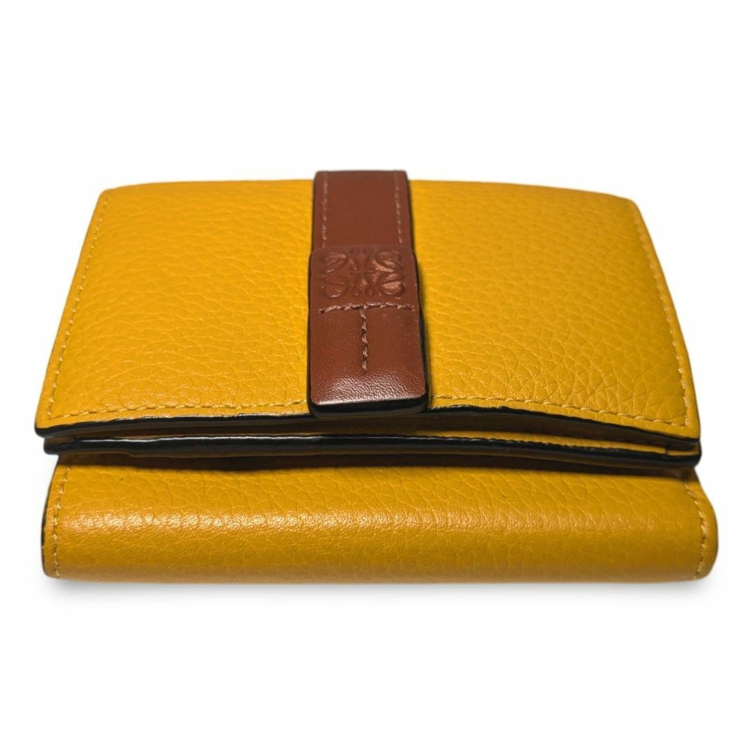 極美品】LOEWEロエベ スモールバーティカルウォレット マスタード 極美品】LOEWEロエベ スモールバーティカルウォレット マスタード