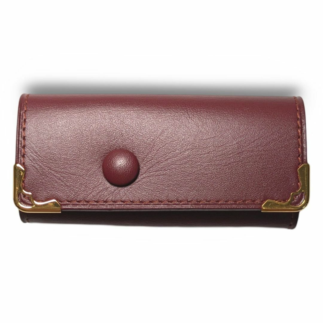 新品未使用】Cartierカルティエ マスト キーケース 4連 ボルドー 新品未使用】Cartierカルティエ マスト キーケース 4連 ボルドー