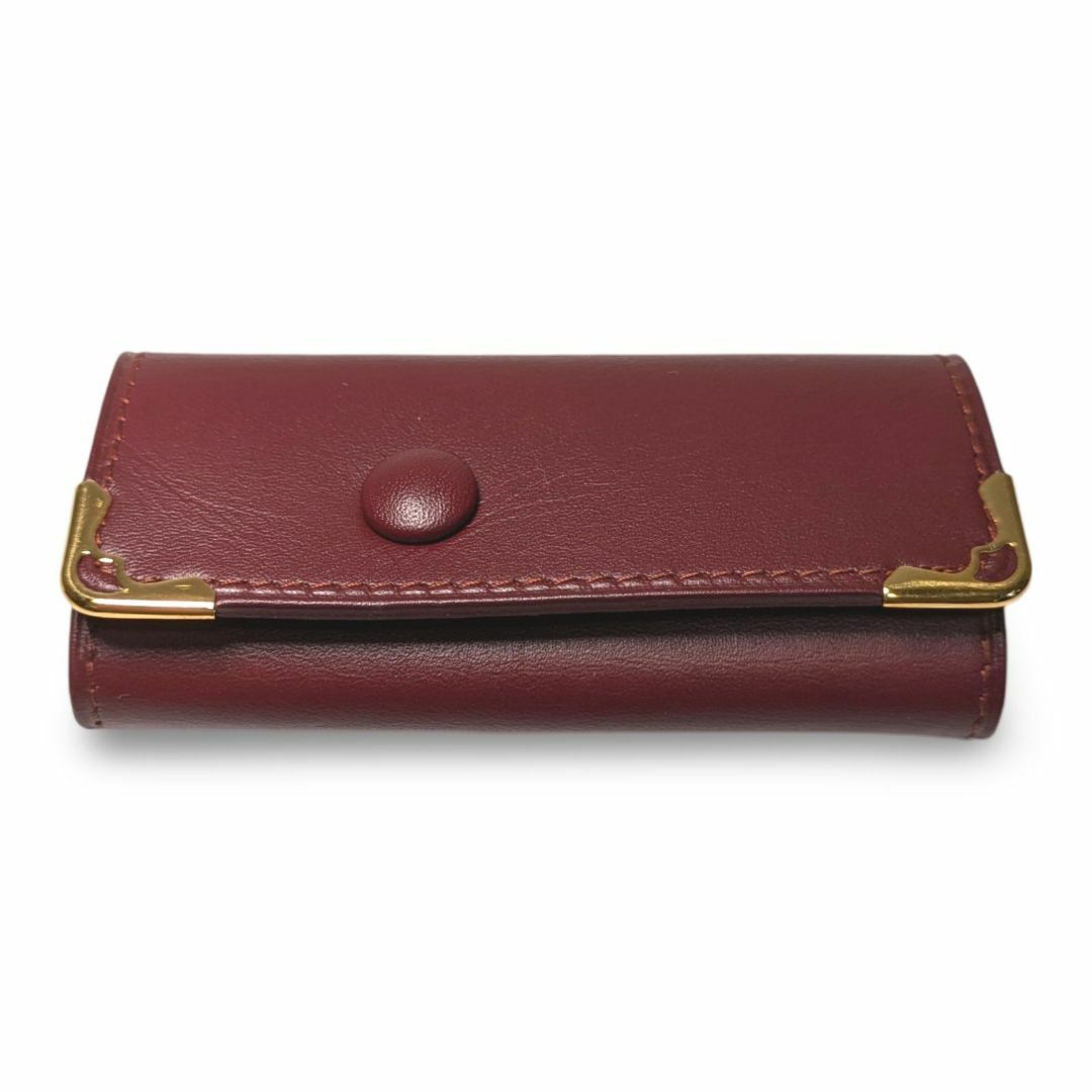 新品未使用】Cartierカルティエ マスト キーケース 4連 ボルドー 新品未使用】Cartierカルティエ マスト キーケース 4連 ボルドー