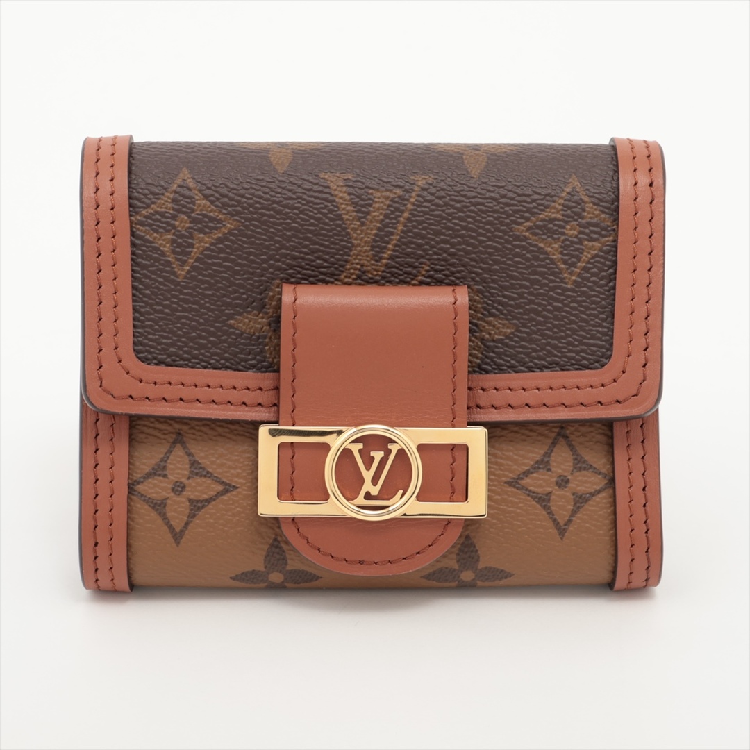 LOUIS VUITTON - ヴィトン ポルトフォイユドーフィーヌコンパクト   ブラック レディース