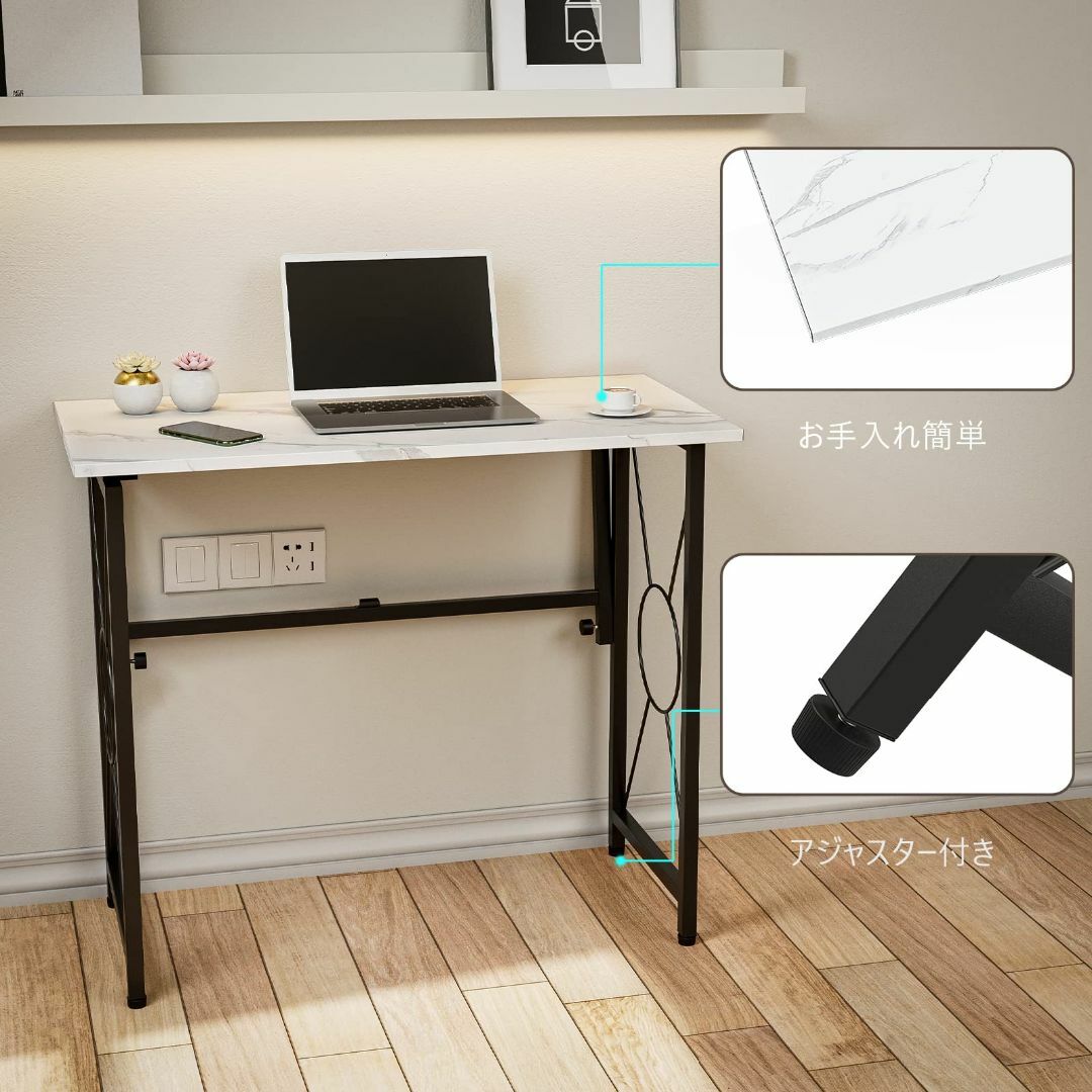 新着商品】FryLR 折りたたみデスク 大理石柄 組み立て不要 80*40 新着商品】FryLR 折りたたみデスク 大理石柄 組み立て不要 80*40
